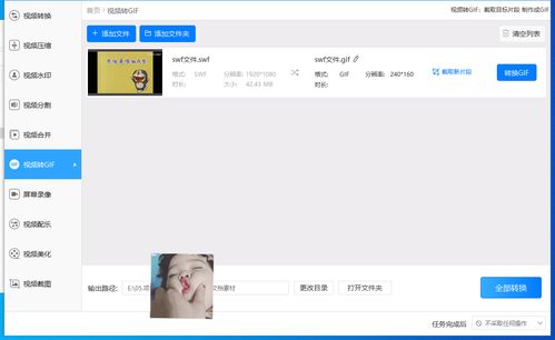 教你自制表情包swf视频转换成gif