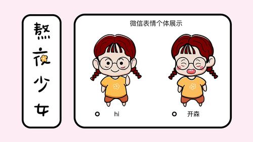 微信表情包设计眼袋少女零零ui