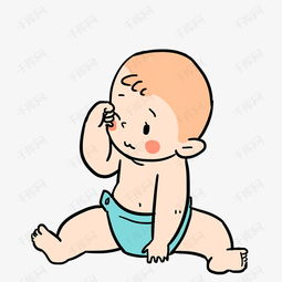 婴儿宝宝睡醒起来卡通手绘插画素材图片免费下载高清psd千库网图片编号10962649