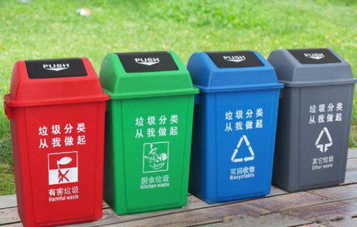 垃圾桶分类颜色和标志