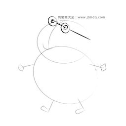小猪佩奇之猪爸爸简笔画