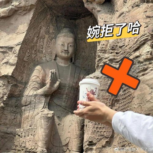 当代年轻人打卡石窟新方式,佛祖你这泼猴