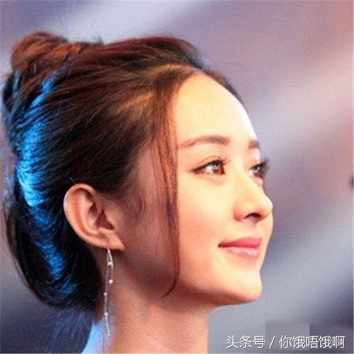 女明星的侧脸迪丽热巴美艳赵丽颖可爱杨幂的鼻孔像宇宙黑洞
