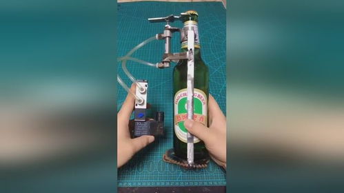 网友自制的开啤酒神器,启动那一刻,真是厉害了