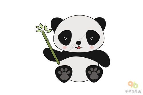 小熊猫简笔画图片大全值得收藏