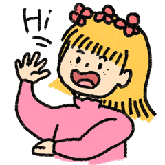 美少女花花微信表情