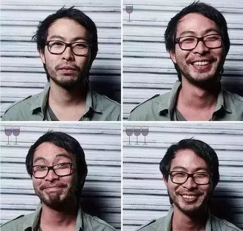 爱的理由摄影师记录下了人们在喝完3杯葡萄酒之后的表情变化