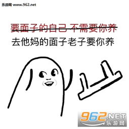 去他妈的面子老子要你养表情包去他妈的坚强老子要抱抱表情包下载乐游网游戏下载