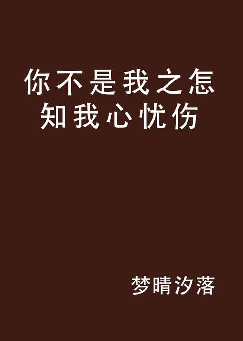 你不是我之怎知我心忧伤