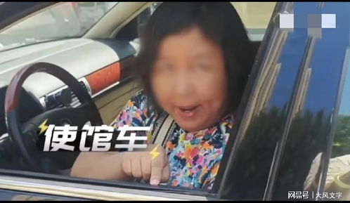 使馆车女司机违停,叫嚣外交豁免权吼人滚,网友扒出她的底了