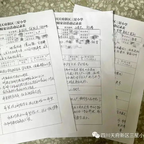 以爱之名共筑成长四川天府新区三星小学家访活动