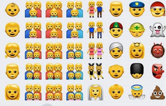 voa慢速英语翻译字幕讲解emoji彩色情侣表情上线
