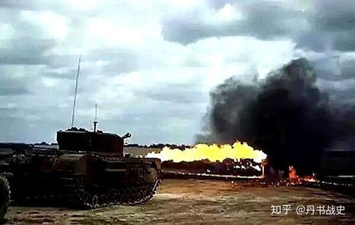 二战英国丘吉尔avre特种坦克,炮管可折叠,无线电员装炮弹