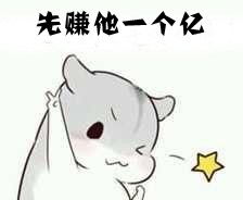 谁又小仓鼠的表情配字先赚他一个亿