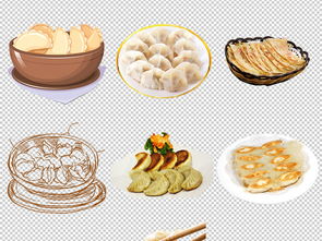 中国传统美食早餐早点锅贴饺子免扣背景图片设计素材高清模板下载22.98mb其他大全