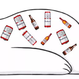 抖音朋友圈平躺小熊和翻身小熊表情包原图