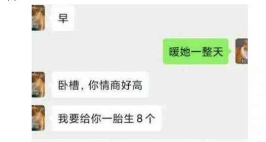 暖她一整天什么梗应该怎么回复