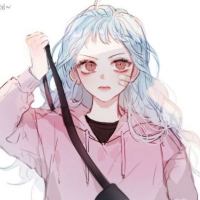 手绘女生高冷拽狠女生动漫头像