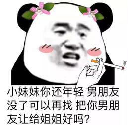 熊猫头撩人表情包你浪一点,我慢一点