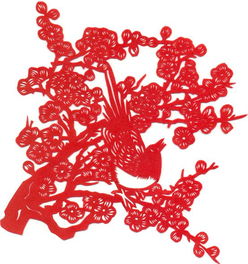 二方剪纸图案包含锯齿