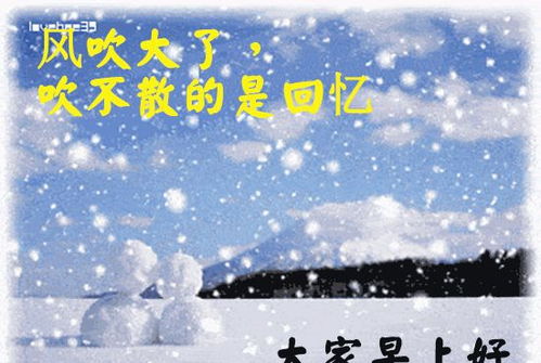 早安正能量简短的励志语,冬天天冷了下雪动态问候祝福图片带字