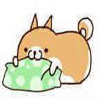 线条小狗奔跑表情包