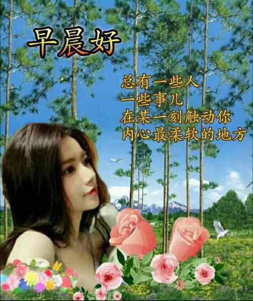 最新漂亮的美女早上好问候动画表情图片早安问候祝福美女图片
