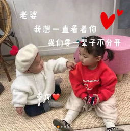 可爱情侣表情包老婆,我想一直看着你,我们要一辈子不分开
