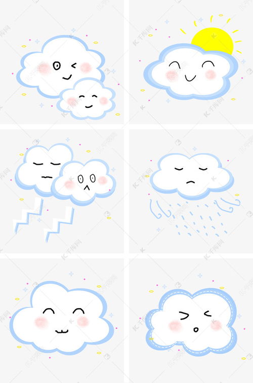 动画表情包图片可爱漫画云