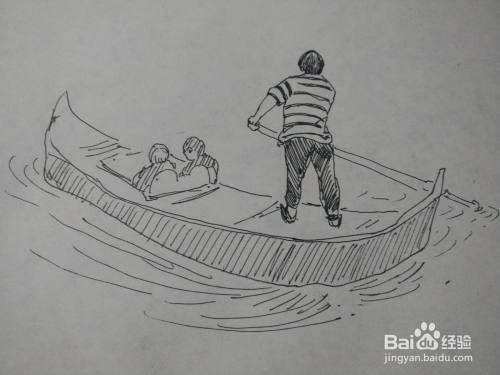 威尼斯小艇怎么画