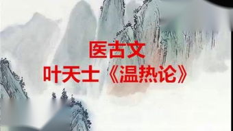 医痴叶天士