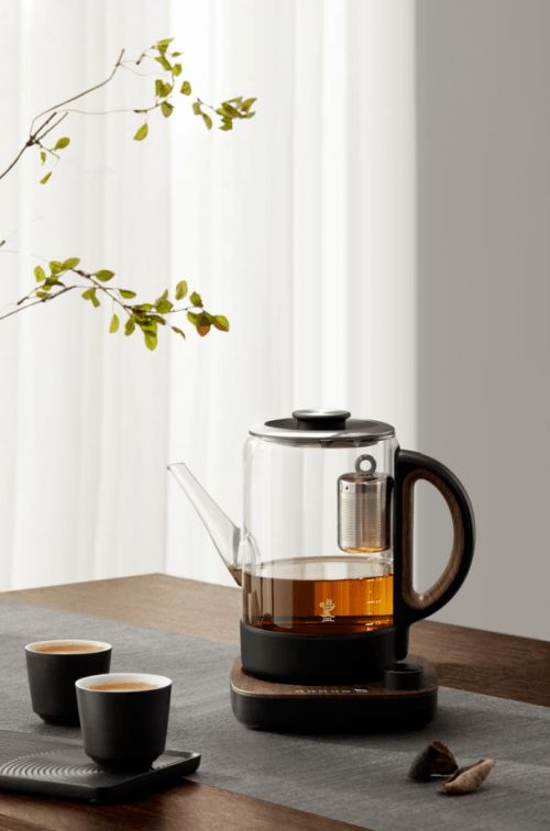 化繁为简鸣盏智能升降煮茶器,无杆设计,操作更便捷