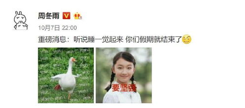 周冬雨被集体举报了鬼马精灵的小黄鸭可不止这一套