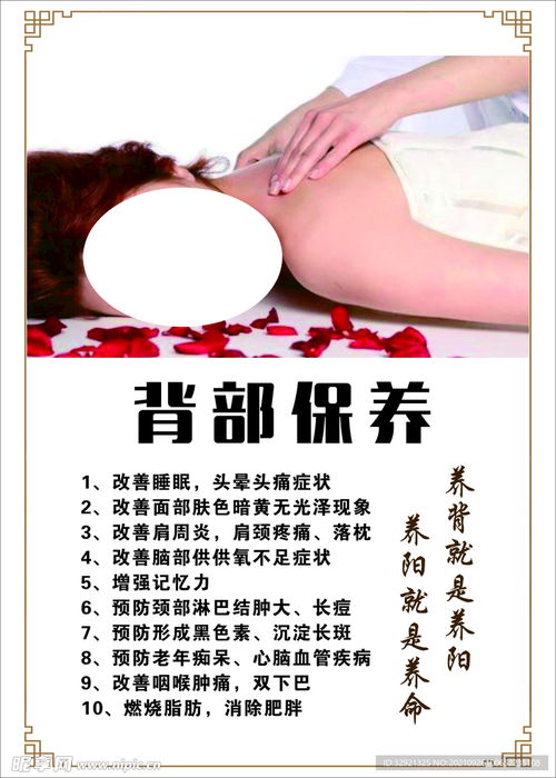 背部保养海报设计图