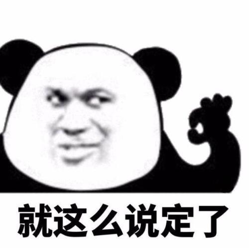 熊猫头表情听听你说的是人话吗