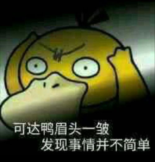 谁有可达鸭系列表情包,尤其是那个可达鸭一皱眉头的那个,谢啦