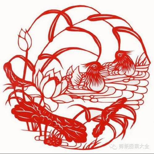 鸳鸯剪纸图案大全