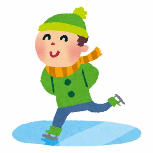 滑雪双板单板滑冰卡通插画免扣素材手绘png1插画运动比赛健身