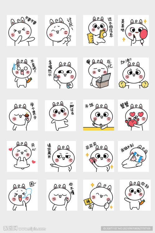 动物表情包微信表情动图qq表情设计图gif动画