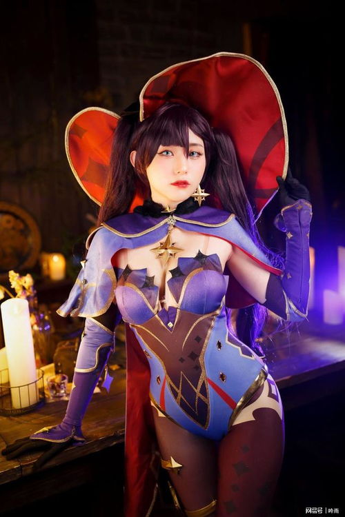 原神莫娜cosplay,法拉利的身材,五菱宏光的脸,可惜了
