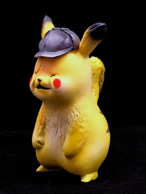 日本小哥制名侦探皮卡丘皮卡丘手办猥琐有喜感