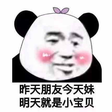 最近火了的熊猫头表情包错过了我,你去哪里找比我好的女孩
