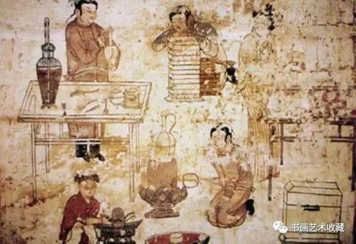 古书画欣赏古人饮茶图,哎玛,太悠闲了