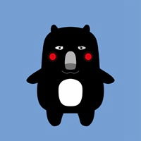 黑色小熊表情包微信头像图片大全