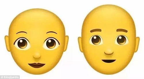 emoji又出新表情了光头和红发人士的专属表情