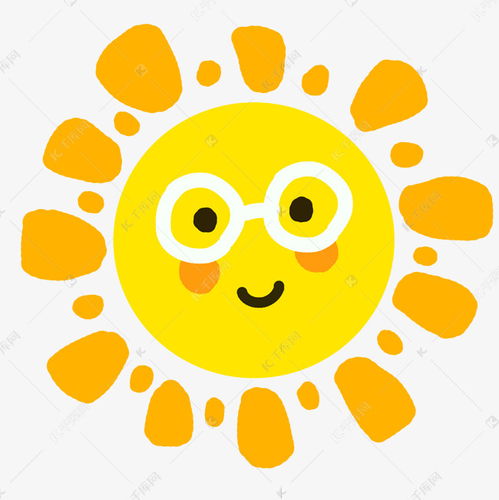 戴眼镜太阳表情包素材图片免费下载千库网
