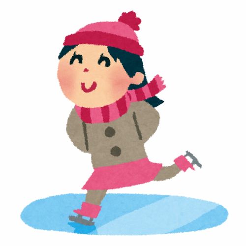 滑雪双板单板滑冰卡通插画免扣素材手绘png2插画运动比赛健身