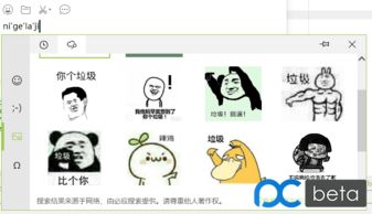 惊奇的发现微软输入法居然自带了表情包功能,真接地气windows远景论坛微软极客社区