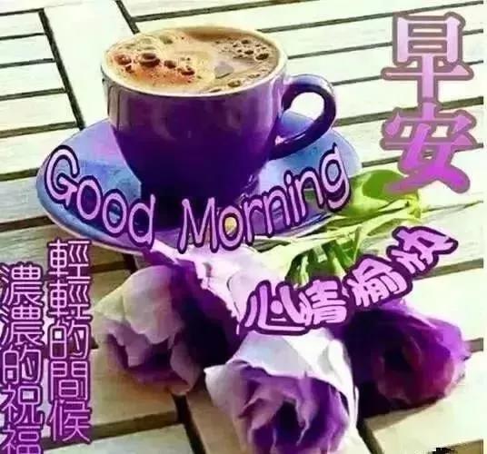 8月5日清晨早上好祝福语动态图,很美的早上好祝福图片表情动图