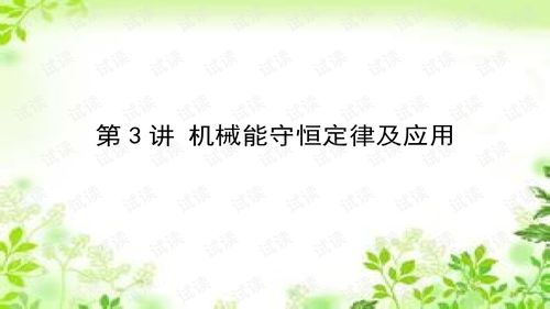 2021届一轮复习人教版5.3机械能守恒定律及应用课件38张.ppt外包文档类资源csdn下载